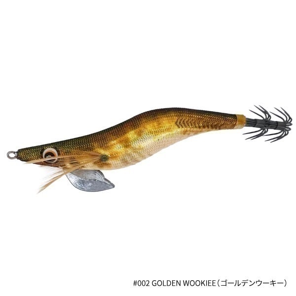 THE EGI Back at One【エギ/エギング/アオリイカ/コウイカ/堤防・防波堤・波止イカ釣り】(3.5号-GOLDEN WOOKIEE(ゴールデンウーキー))